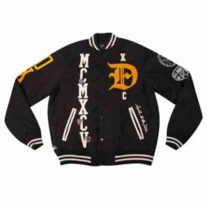 10 Deep Loose Cannon Letterman Black Jacket