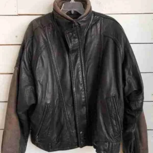 1980s Pelle Leather & Suede Bomber Jacket
