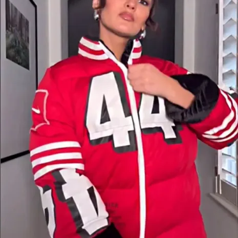 49ers Kristin Juszczyk Puffer Jacket1 49ers Kristin Juszczyk Puffer Jacket