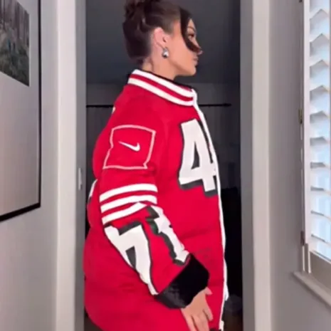 49ers Kristin Juszczyk Puffer Jacket2 49ers Kristin Juszczyk Puffer Jacket