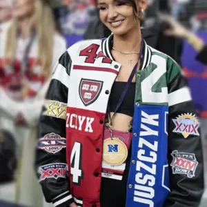 49ers Kristin Juszczyk Super Bowl LVIII Bomber Jacket