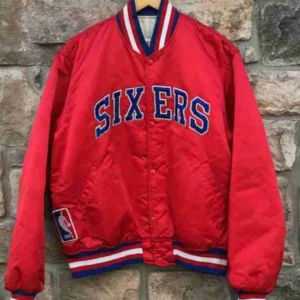 76ers Philadelphia Sixers Red Jacket