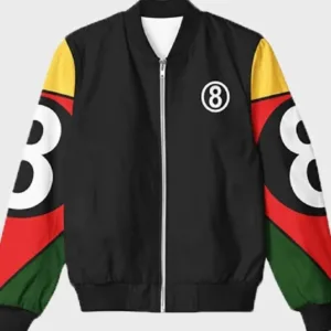 8 Ball 90s Black Vintage Bomber Jacket