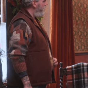 A Castle For Christmas Brown Vest