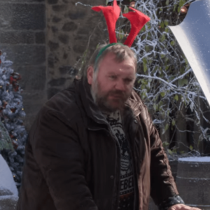 A Castle For Christmas Leather Jacket