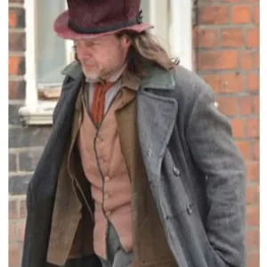 A Christmas Carol Guy Pearce Grey Trench Coat