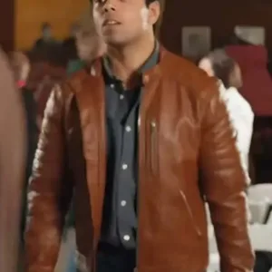A Christmas Vintage 2023 Reid Rathore Brown Leather Jacket