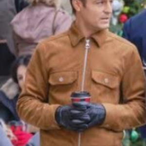 An Unexpected Christmas Tyler Hynes Brown Jacket