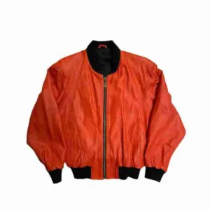 Angelo Litrico Vintage 80s Bomber Leather Jacket