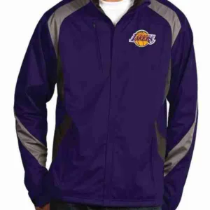 Antigua Los Angeles Lakers Purple Tempest Desert Dry Jacket