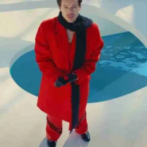 As It Was Harry Styles Red Coat