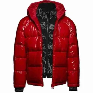 Aspen Puffer Magma Red Down Jacket