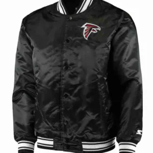 Atlanta Falcons Satin Black Starter Jacket