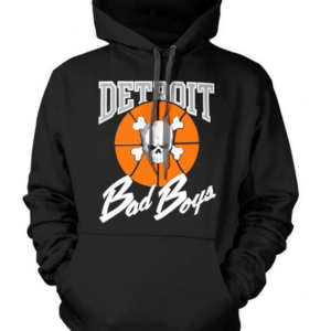 Men Detroit Bad Boys Hoody Sweatshirt Black