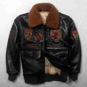 Aviator Shearling Bomber Jacket