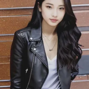 Baby Monster Ruka Black Leather Jacket