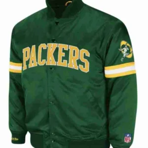 Backup Bay Packers Green Satin Jacket