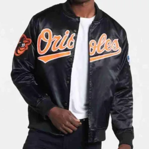 Baltimore Orioles Big Logo Satin Jacket