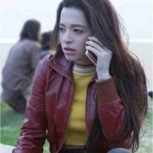 Better Things Mikey Madison Maroon Jacket