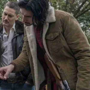 BlacKkKlansman Flip Zimmerman Shearling Jacket