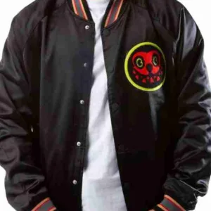 Black College Letterman Jacket