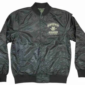 Black Fly Tradition Nylon Bomber Jacket