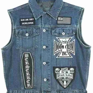 Black Label Society Denim Blue Vest