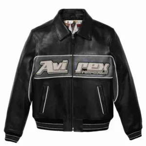 Black Leather Nitro Run Jacket