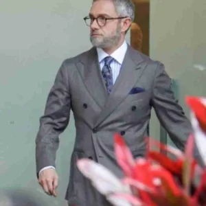 Black Panther: Wakanda Forever 2022 Martin Freeman Grey Blazer