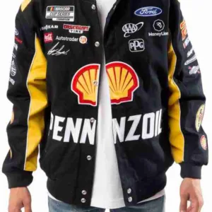 Black Cotton Pennzoil Racing Jacket