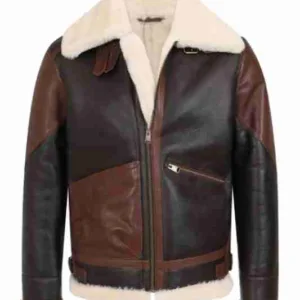Bomber Shearling Leather Jacket