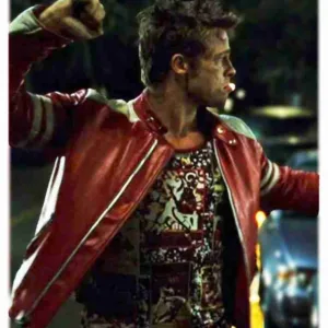 Brad Pitt Fight Club Motorcycle Jacket