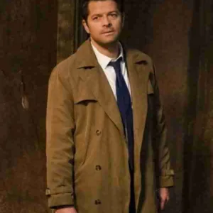 Castiel Supernatural Brown Cotton Trench Coat
