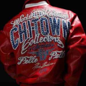 Chi-Town Pelle Pelle Red Leather Jacket