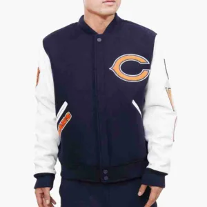 Chicago Bears Logo Varsity Jacket