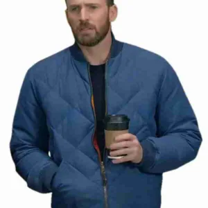 Chris Evans Super Bowl Commercial Blue Jacket