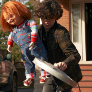Chucky 2021 Zackary Arthur Green and Black Checked Jacket