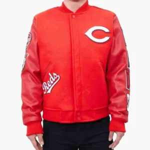 Cincinnati Red Logo Varsity Jacket
