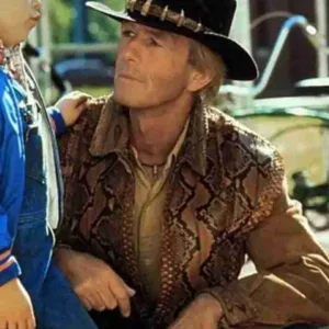 Crocodile Dundee Paul Hogan Leather Jacket