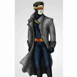 Cyclops X-Men Gray Leather Coat