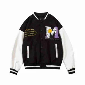 Daisy Bee Varsity Black Jacket