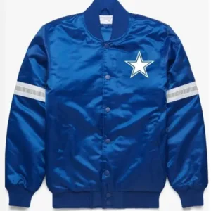 Dallas Cowboys Blue Satin Jacket