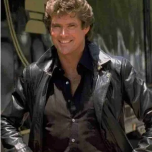 David Hasselhoff Knight Rider Leather Jacket