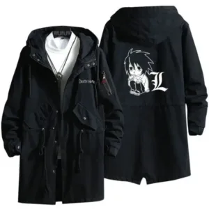 Death Note Light Yagami Hooded Buttoned Jacket