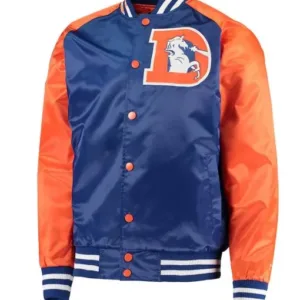 Denver Broncos Lead-Off Royal Blue and Orange Jacket