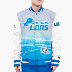 Detroit Lions Remix Varsity Jacket