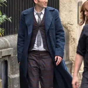 David Tennant Doctor Who Blue Coat