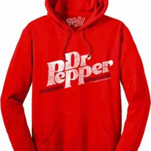Dr Pepper Faded Red Hoodie