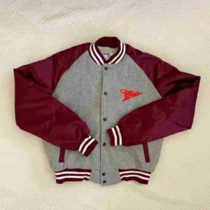 Dr. Pepper Vintage Maroon Varsity Jacket