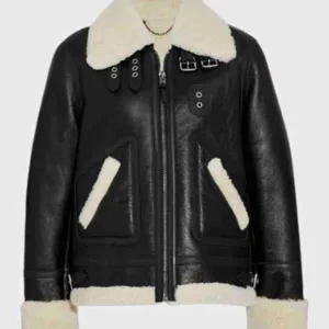 Elana Shearling Aviator Jacket